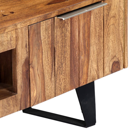 Mobile Porta TV 140x30x40cm in Legno Massello di Acacia