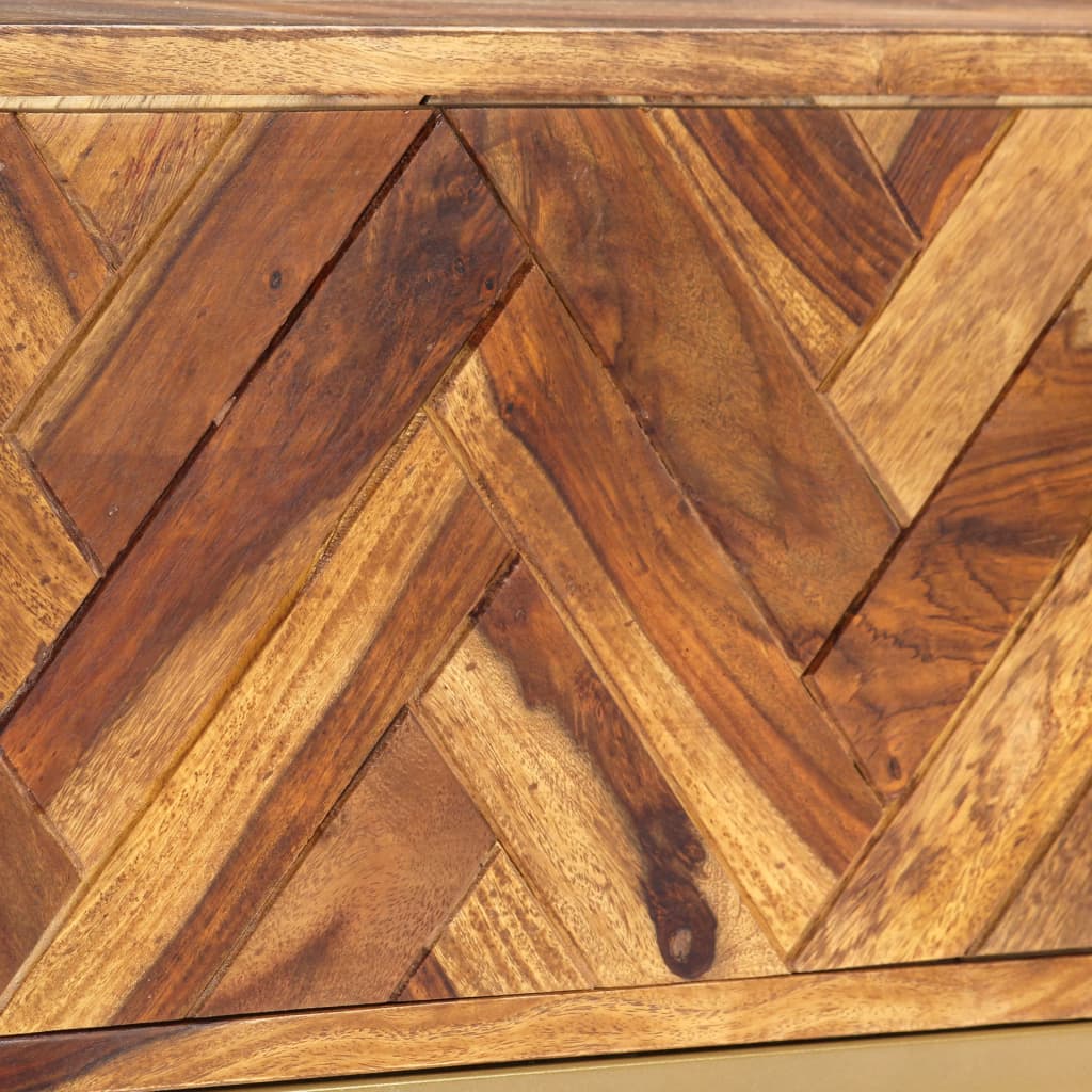 Mobile Porta TV 140x30x45 cm in Legno Massello di Acacia | homemem39