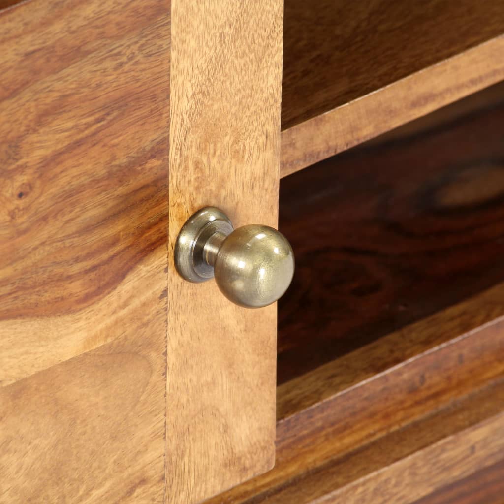 Mobile Porta TV 118x30x40 cm in Legno Massello di Acacia - homemem39