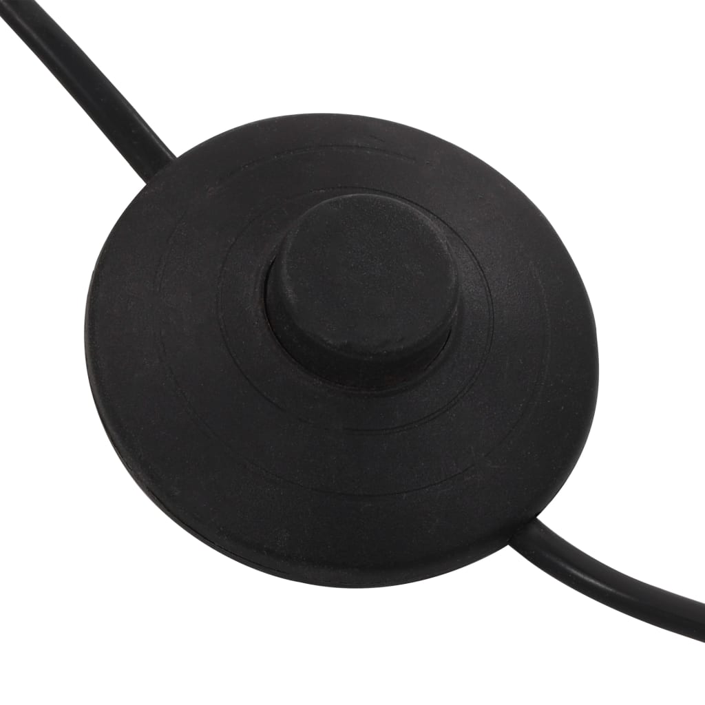 Lampada da Terra 200 cm 5 Bulbi E14 Argento - homemem39