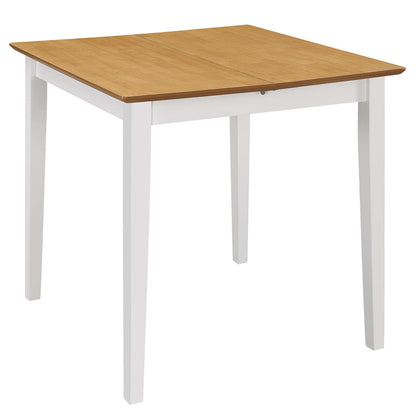 Tavolo da Pranzo Estensibile Bianco (80-120)x80x74 cm in MDF | homemem39