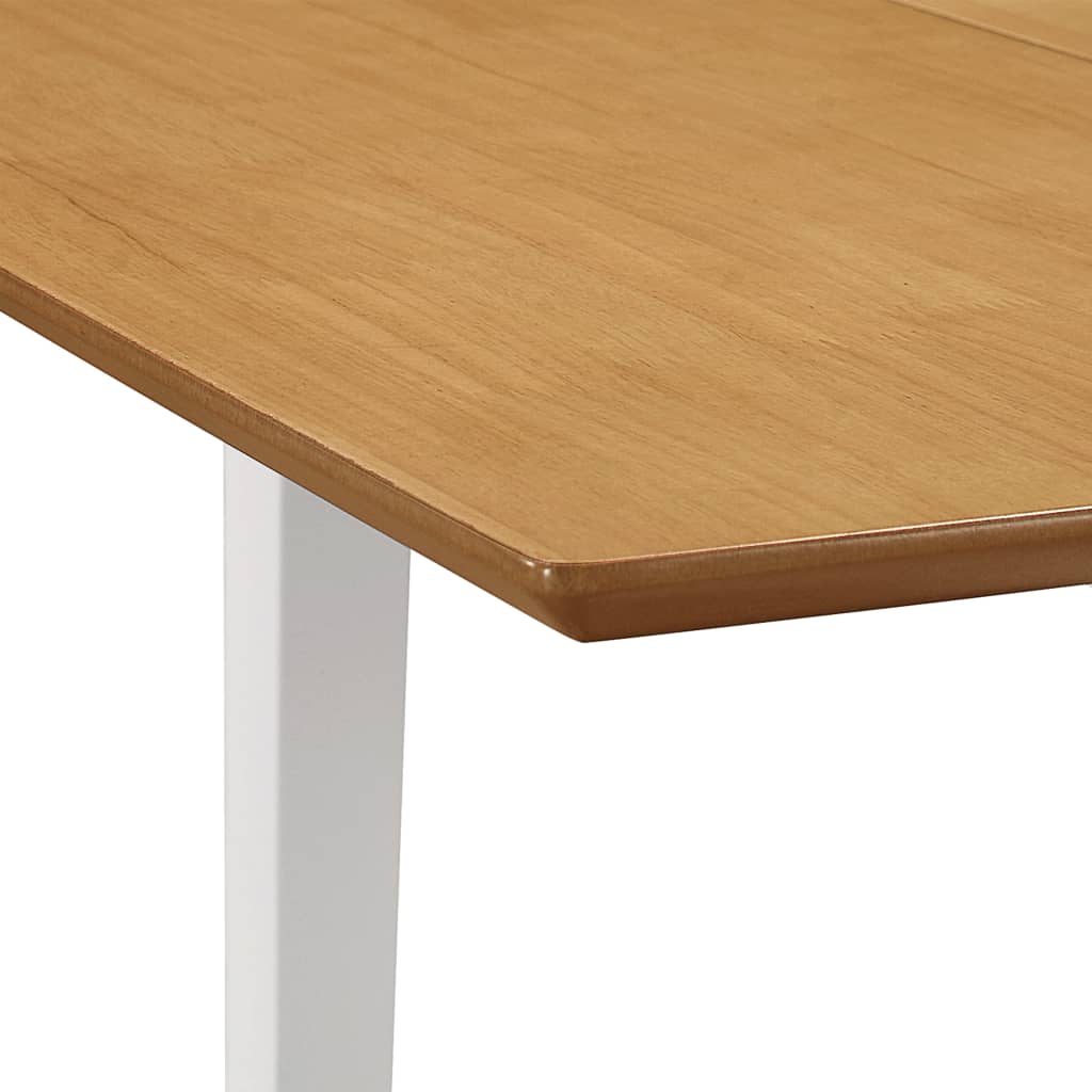 Tavolo da Pranzo Estensibile Bianco (80-120)x80x74 cm in MDF | homemem39