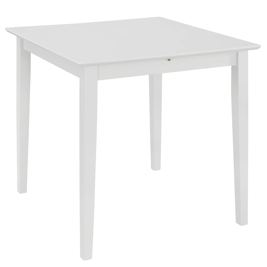 Tavolo da Pranzo Estensibile Bianco (80-120)x80x74 cm in MDF