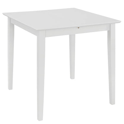 Tavolo da Pranzo Estensibile Bianco (80-120)x80x74 cm in MDF