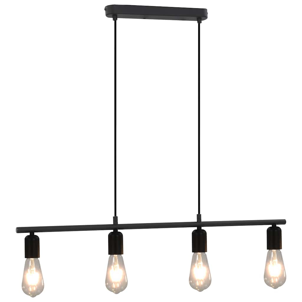 Lampada da Soffitto con Lampadine 2 W Nero 80 cm E27