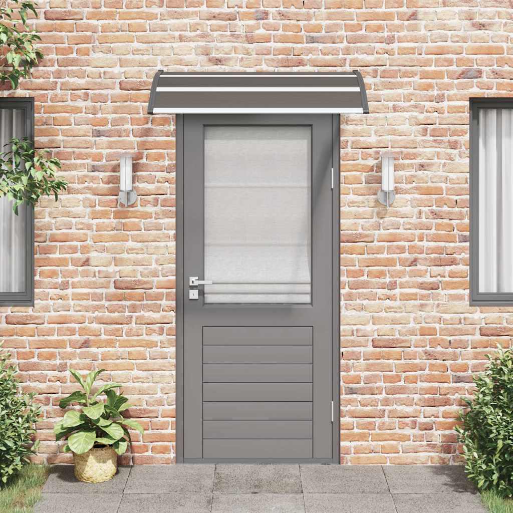 Pensilina per Porta Nera 120x75 cm in PC | homemem39
