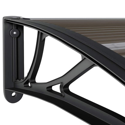 Pensilina per Porta Nera 120x75 cm in PC | homemem39