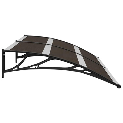 Pensilina per Porta Nera 200x75 cm in PC | homemem39