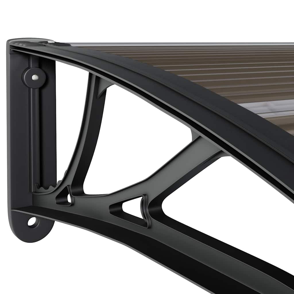 Pensilina per Porta Nera 200x75 cm in PC | homemem39