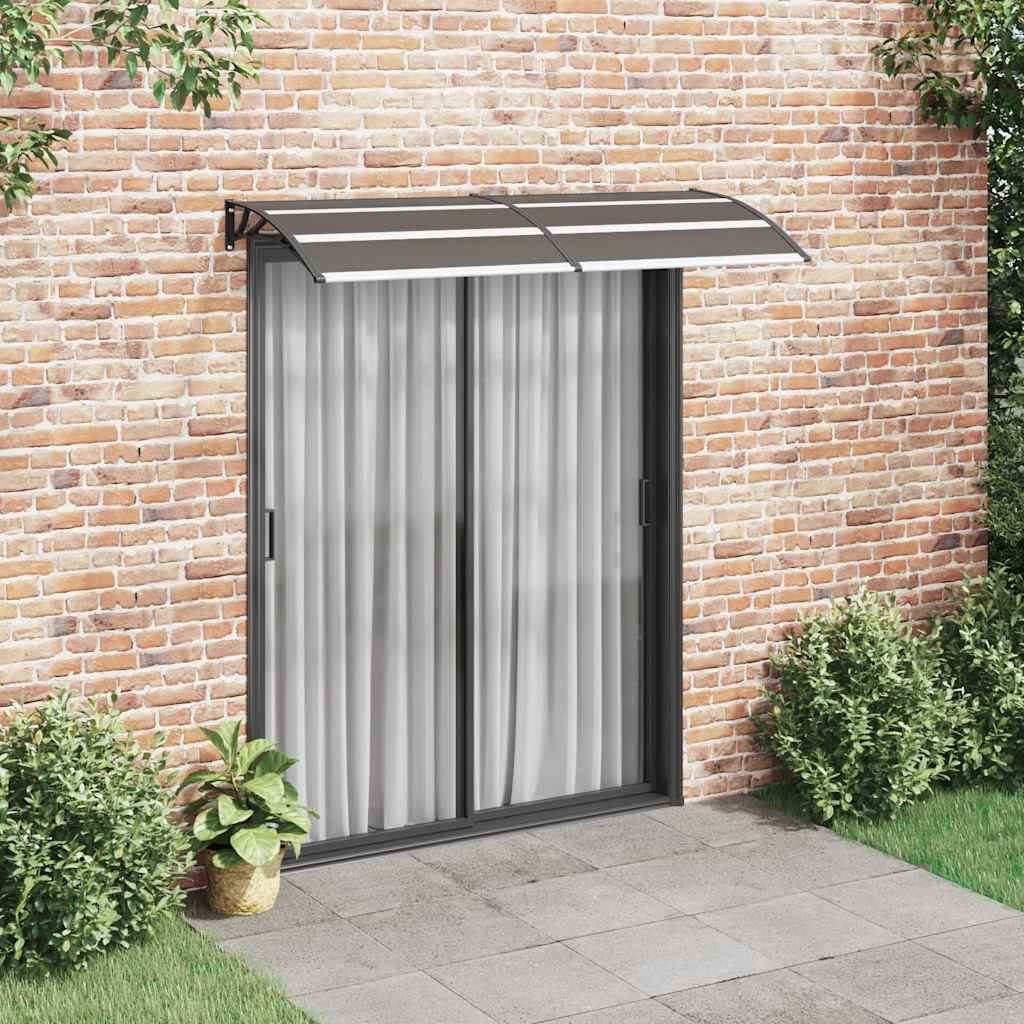 Pensilina per Porta Nera 200x75 cm in PC | homemem39