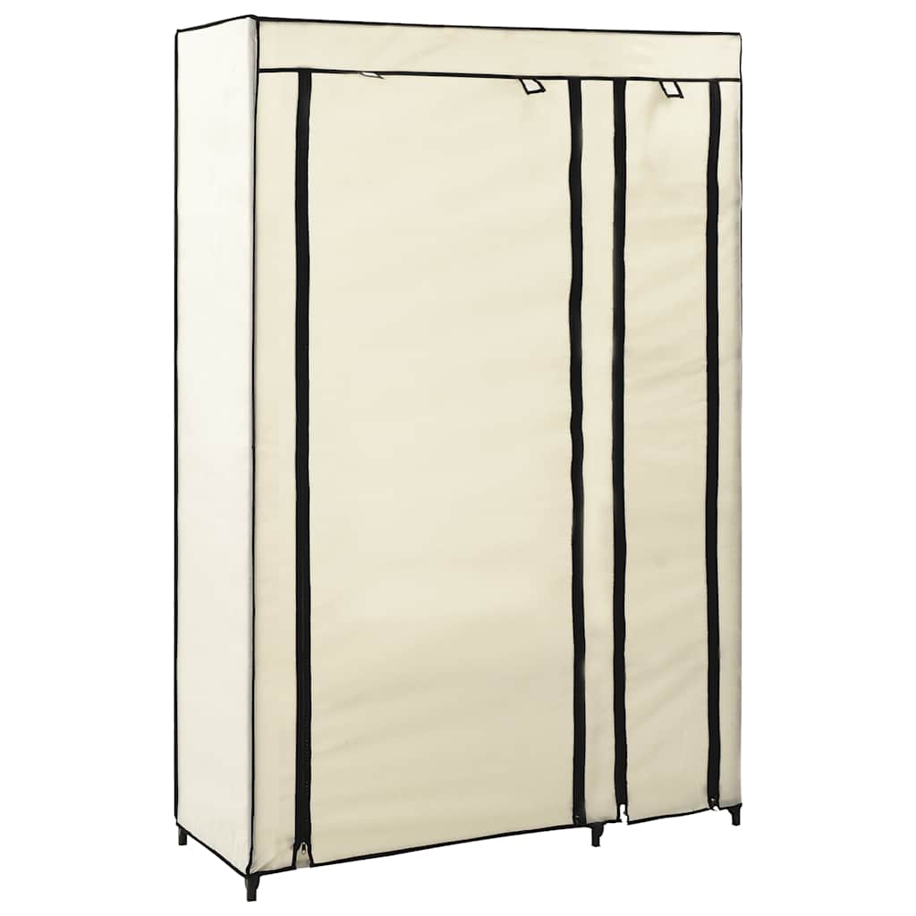 Armadi Pieghevoli 2 pz Crema 110x45x175 cm in Tessuto | homemem39