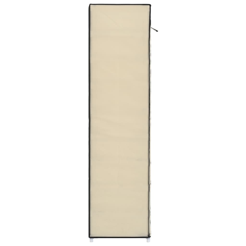 Scarpiera Coperta Crema 115x28x110 cm in Tessuto - homemem39