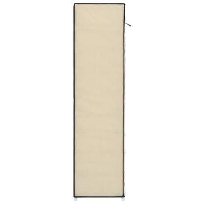 Scarpiera Coperta Crema 115x28x110 cm in Tessuto - homemem39