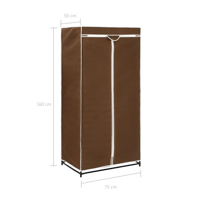 Armadio Marrone 75x50x160 cm