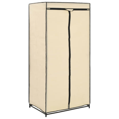 Kleiderschrank 2 Stk. Creme 75x50x160 cm