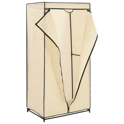 Kleiderschrank 2 Stk. Creme 75x50x160 cm