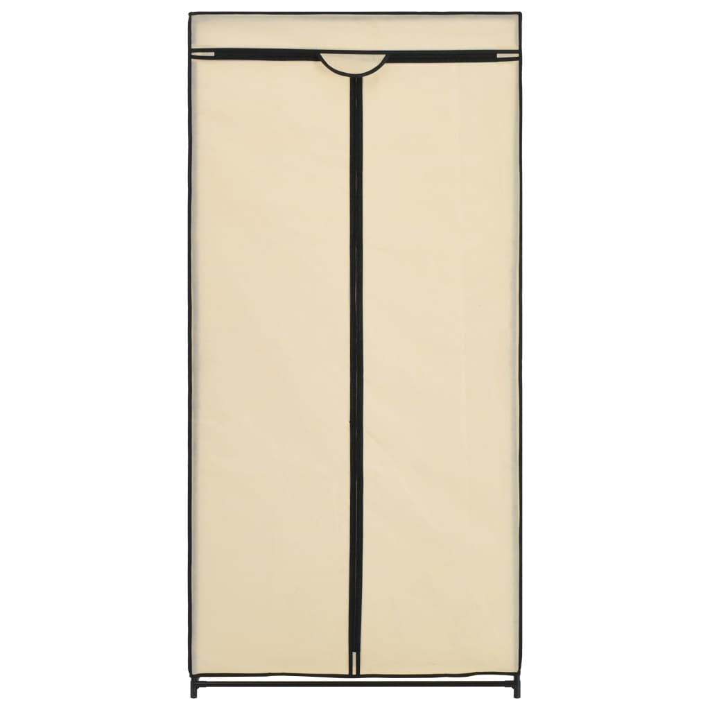 Kleiderschrank 2 Stk. Creme 75x50x160 cm