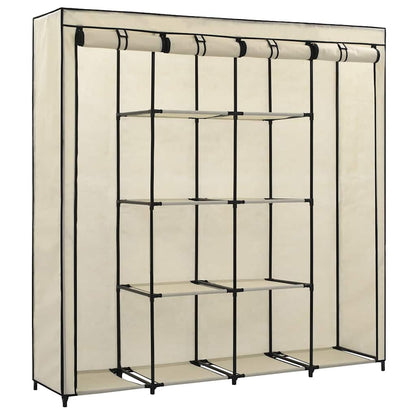 Guardaroba con 4 Scomparti Crema 175x45x170 cm | homemem39