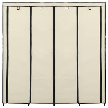 Guardaroba con 4 Scomparti Crema 175x45x170 cm | homemem39
