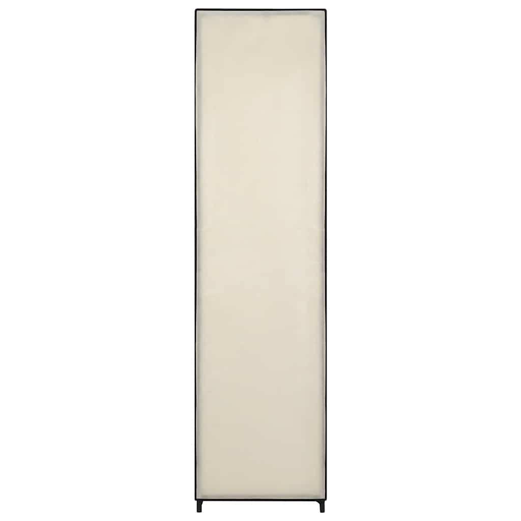Guardaroba con 4 Scomparti Crema 175x45x170 cm