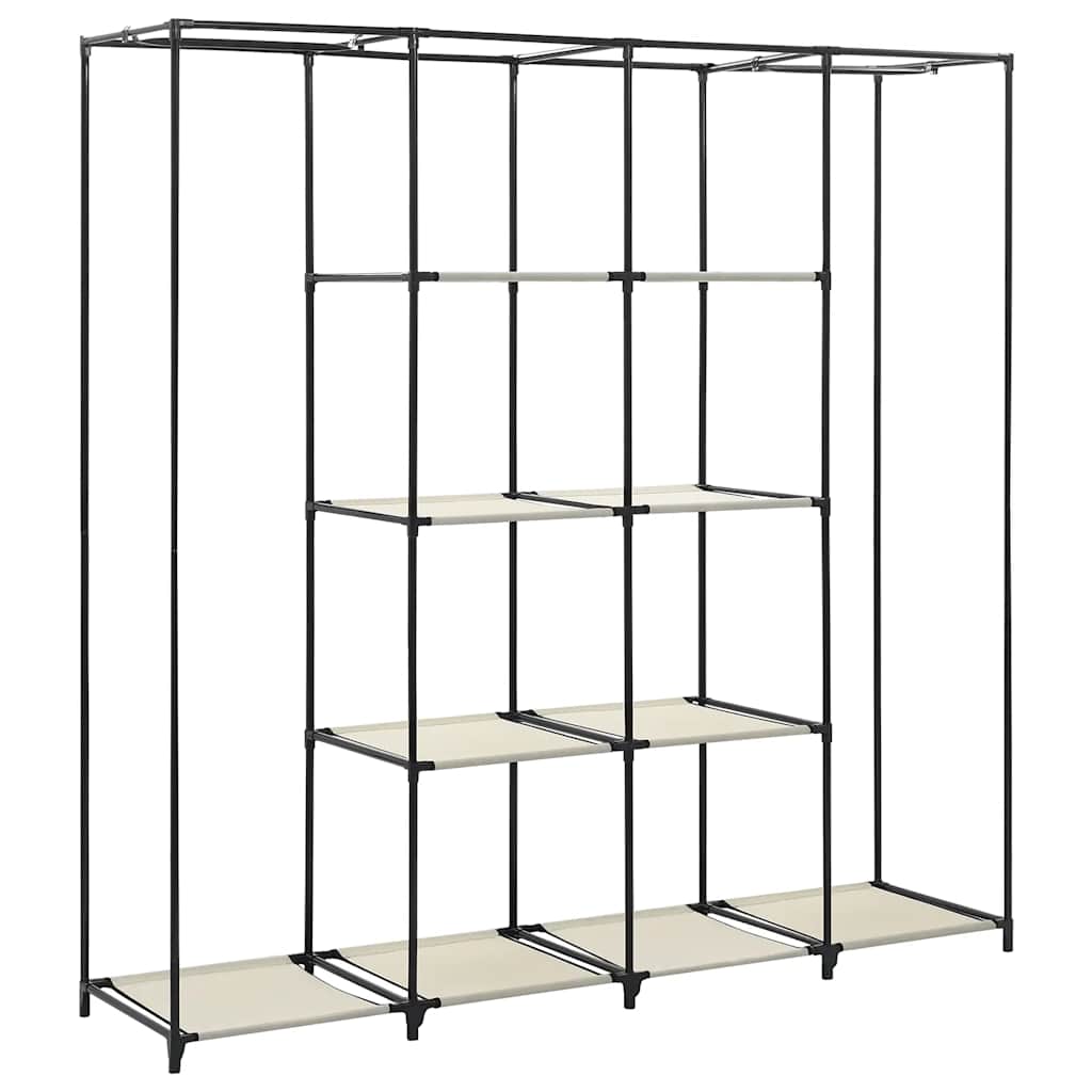 Guardaroba con 4 Scomparti Crema 175x45x170 cm | homemem39