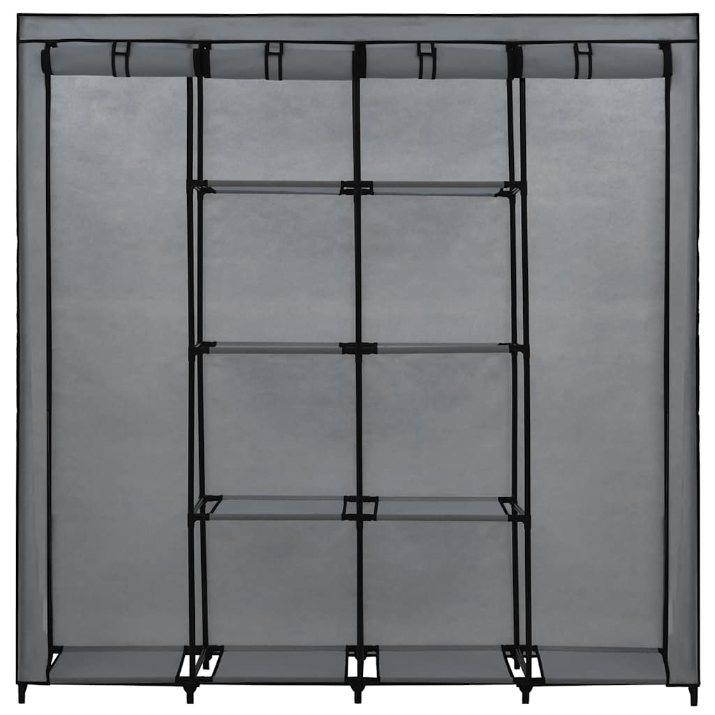 Guardaroba con 4 Scomparti Grigio 175x45x170 cm | homemem39