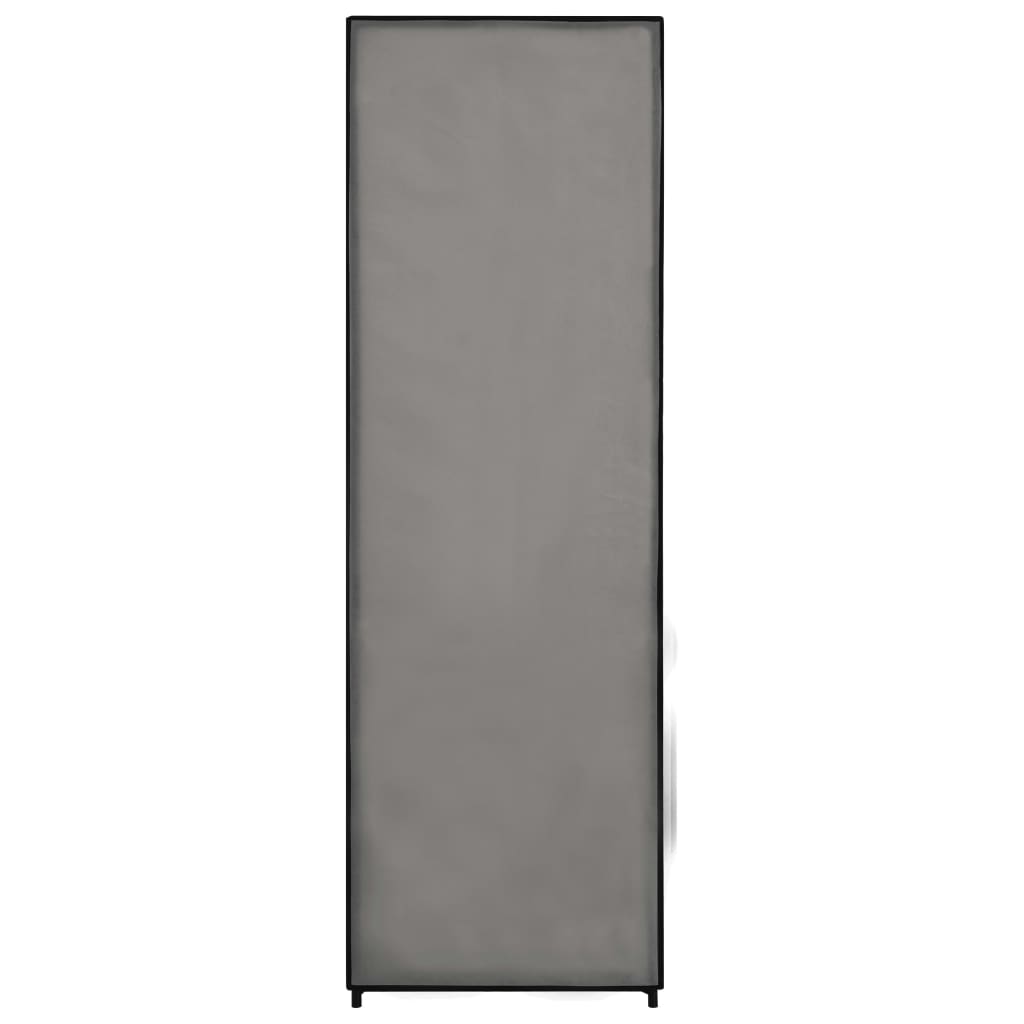Armadio Grigio 87x49x159 cm in Tessuto - homemem39