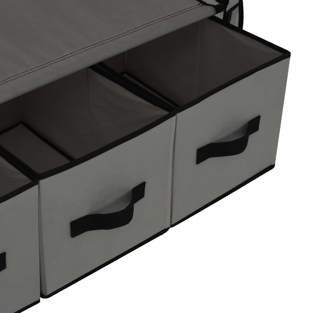 Armadio Grigio 87x49x159 cm in Tessuto - homemem39