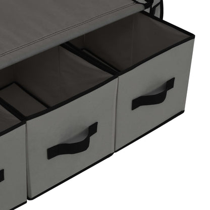 Armadio Grigio 87x49x159 cm in Tessuto - homemem39