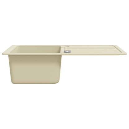 Lavello da Cucina in Granito Vasca Singola Beige | homemem39