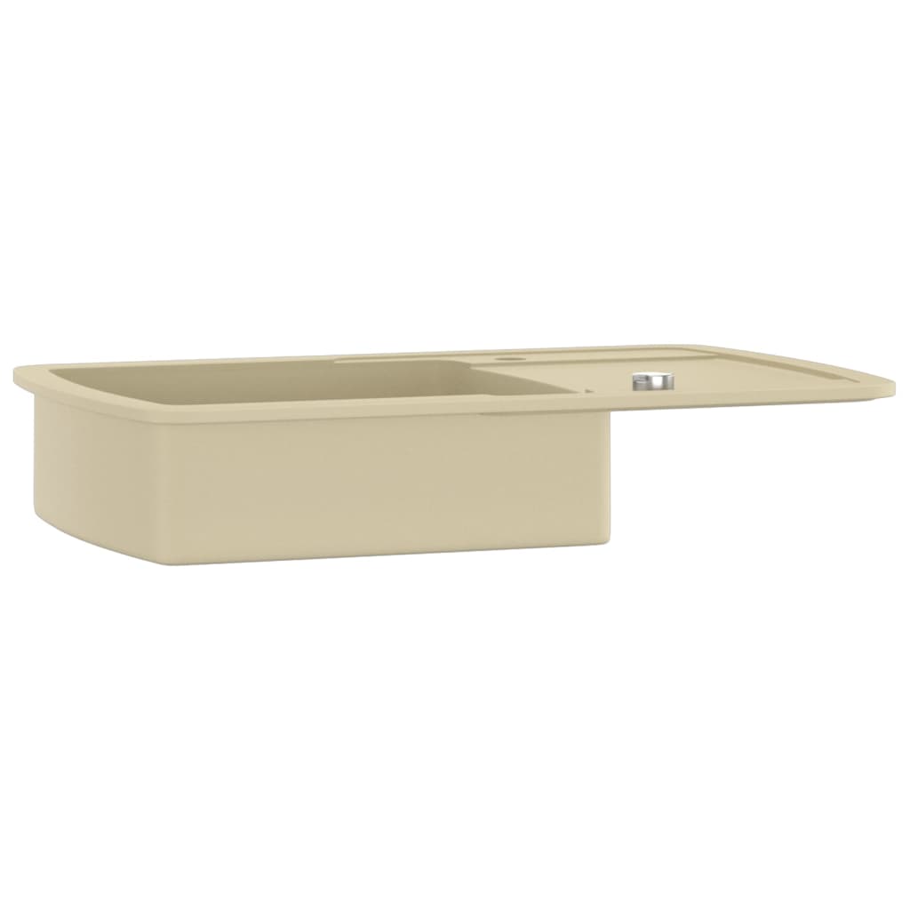 Lavello da Cucina in Granito Vasca Singola Beige | homemem39