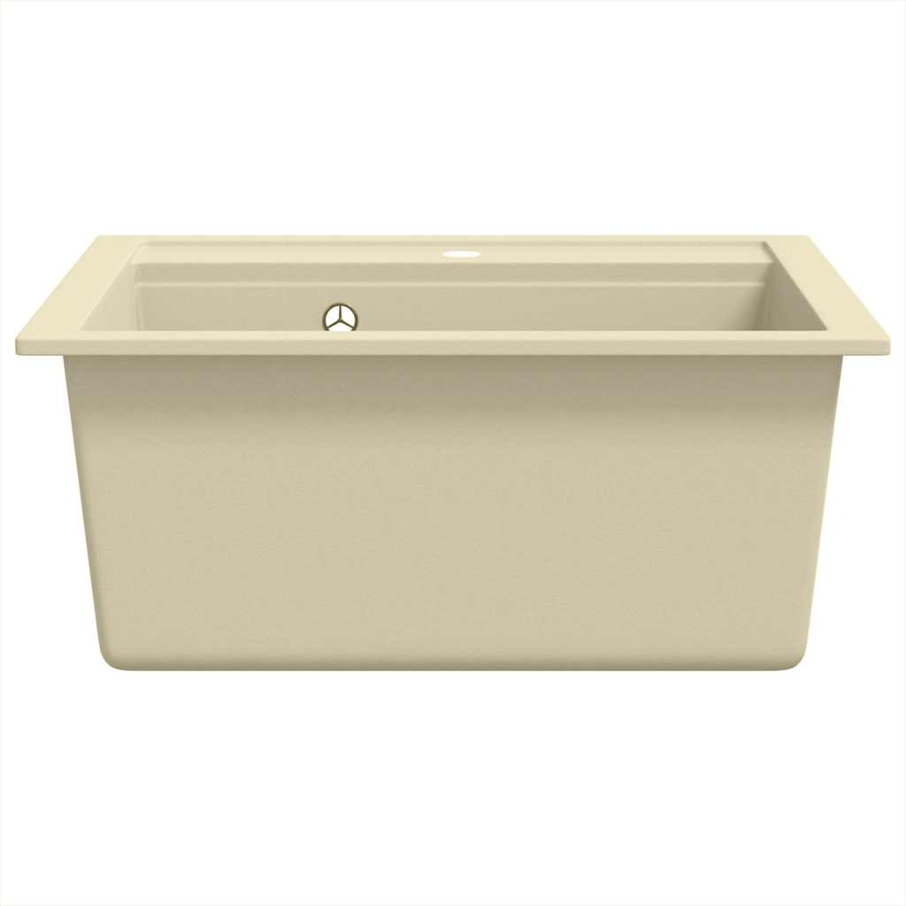 Lavello da Cucina in Granito Vasca Singola Beige | homemem39