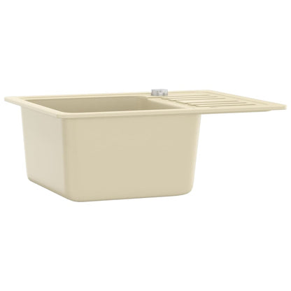 Lavello da Cucina in Granito Vasca Singola Beige | homemem39