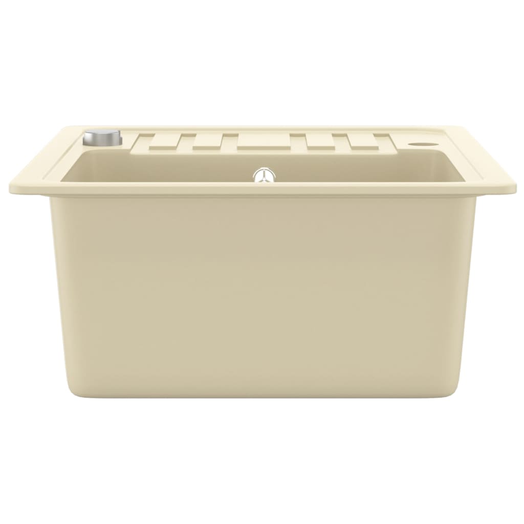 Lavello da Cucina in Granito Vasca Singola Beige | homemem39
