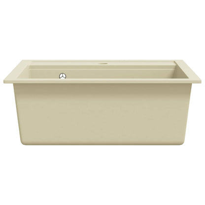Lavello da Cucina in Granito Vasca Singola Beige | homemem39