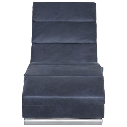 Sdraio Massaggiante Grigia in Similpelle Scamosciata - homemem39