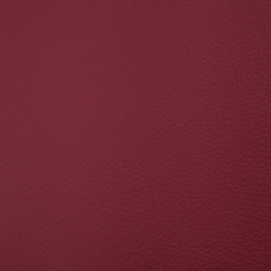 Panca con Vano Portaoggetti 116 cm Rosso Vino in Similpelle | homemem39