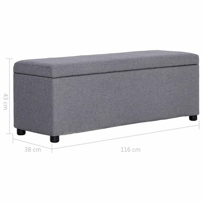 Panca con Vano Portaoggetti 116 cm in Poliestere