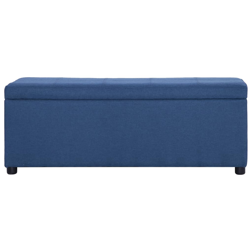Panca con Vano Portaoggetti 116 cm Blu in Poliestere | homemem39