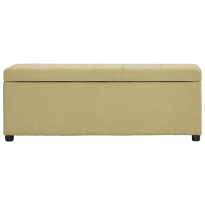 Panca con Vano Portaoggetti 116 cm Verde in Poliestere | homemem39
