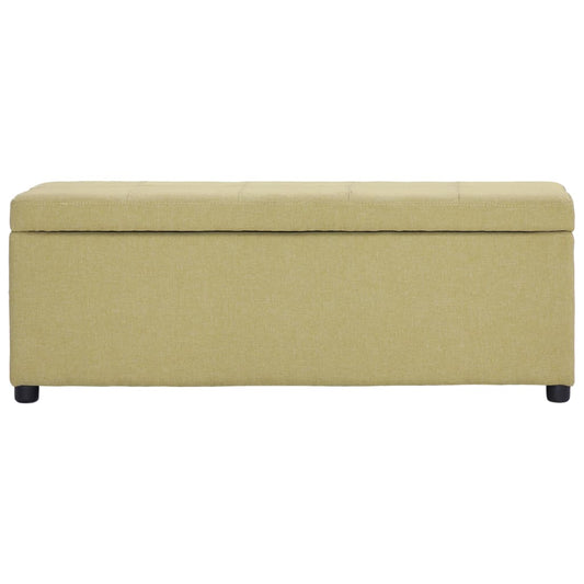 Panca con Vano Portaoggetti 116 cm Verde in Poliestere | homemem39