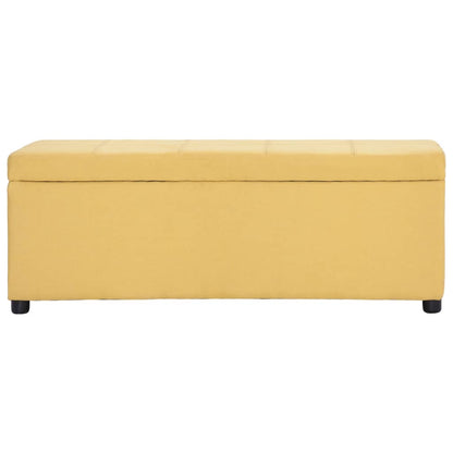 Panca con Vano Portaoggetti 116 cm Gialla in Poliestere | homemem39