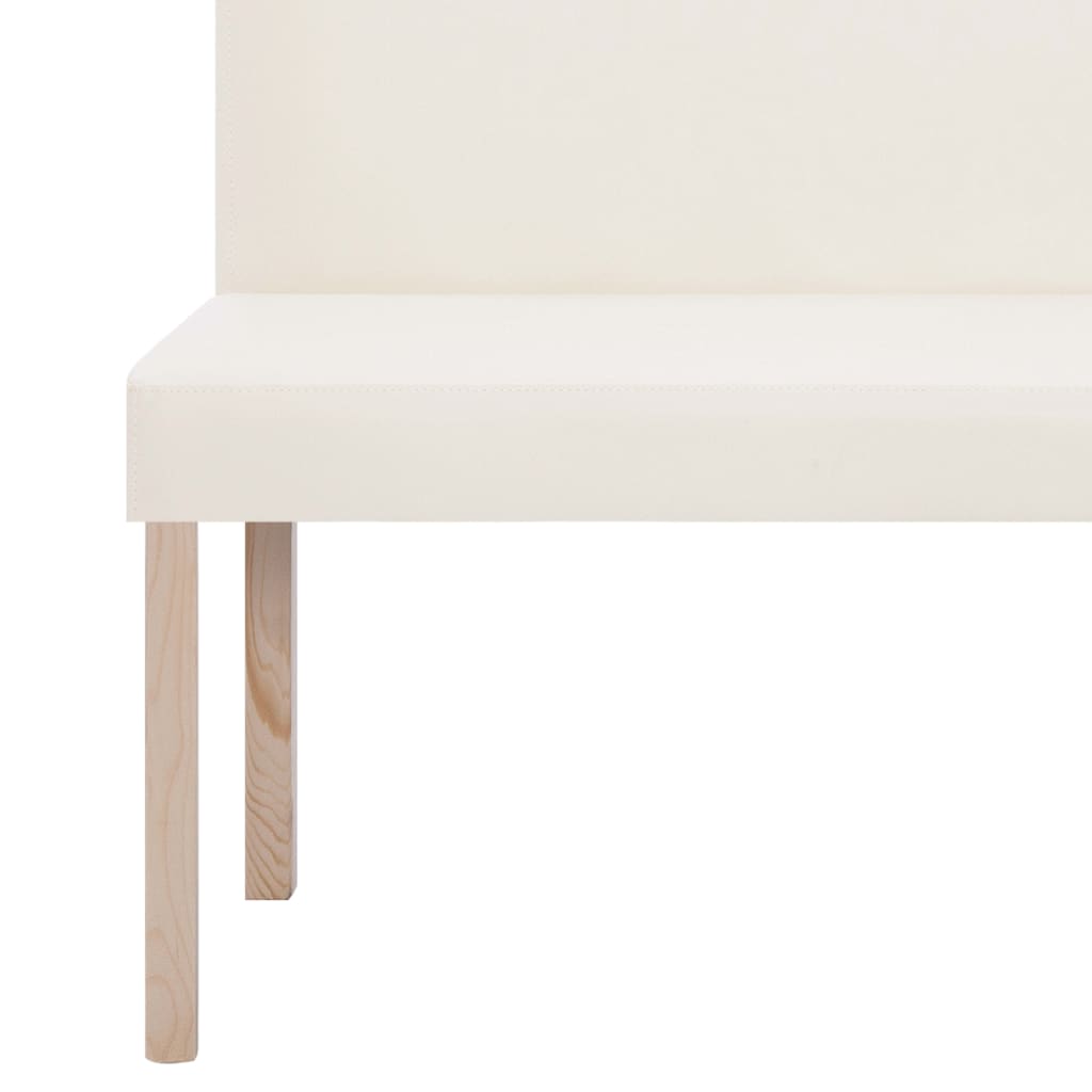 Panca 139,5 cm Crema in Similpelle | homemem39