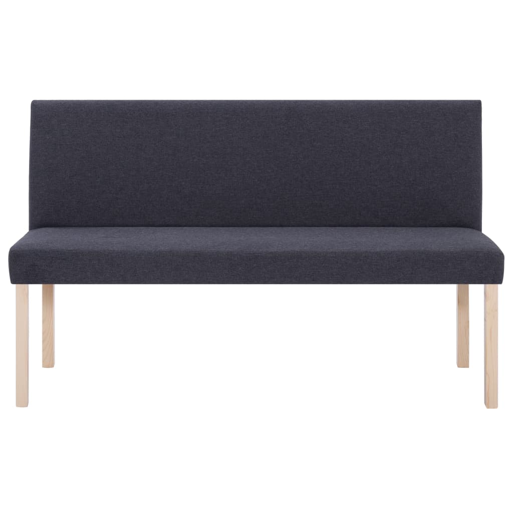 Panca 139,5 cm Grigio Scuro in Poliestere | homemem39
