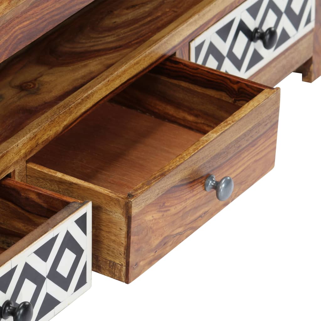 Mobile Porta TV 120x30x40 cm in Legno Massello di Acacia - homemem39