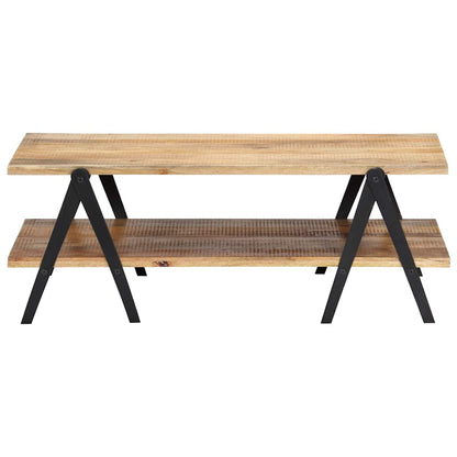 Tavolino da Salotto 115x60x40 cm in Legno Massello di Mango | homemem39