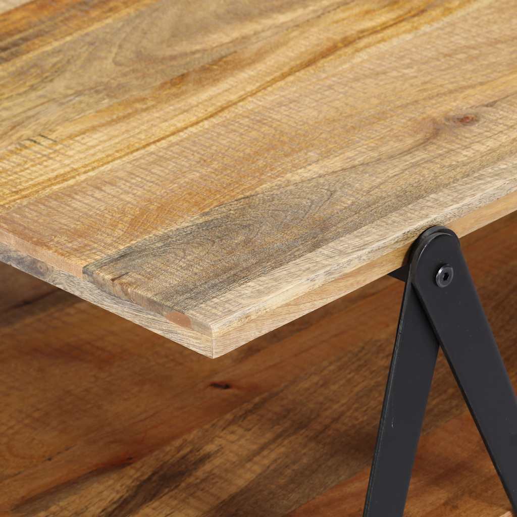Tavolino da Salotto 115x60x40 cm in Legno Massello di Mango | homemem39