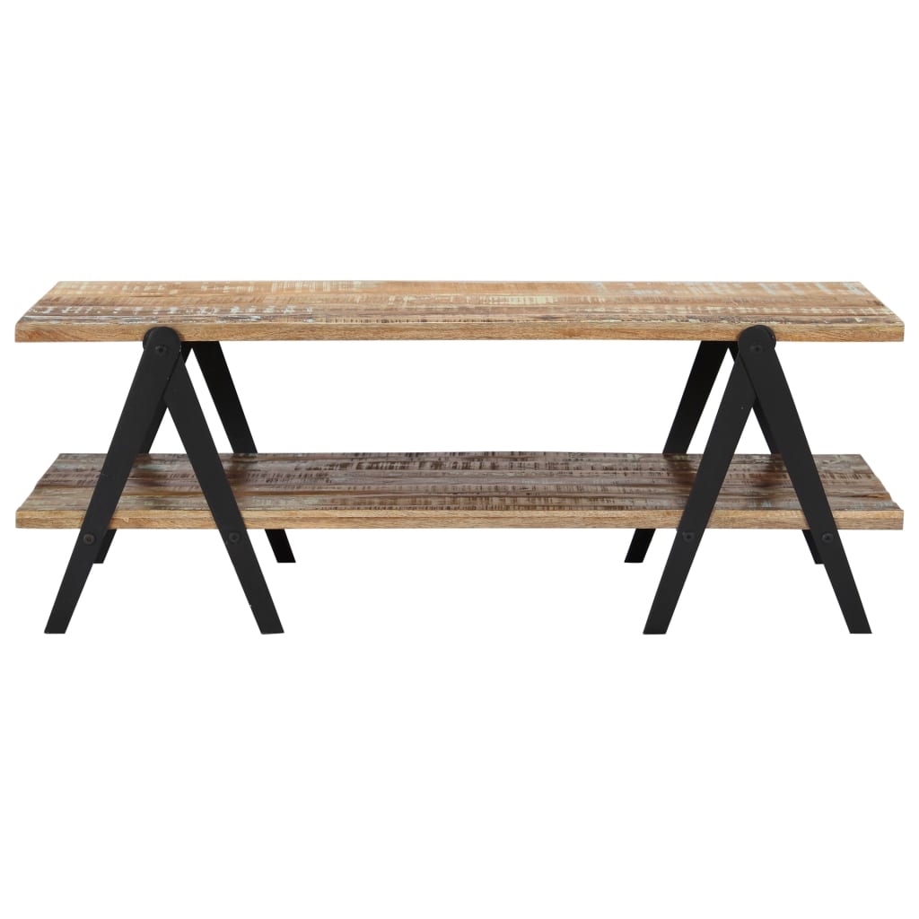 Tavolino da Salotto 115x60x40 cm in Legno Massello di Recupero | homemem39