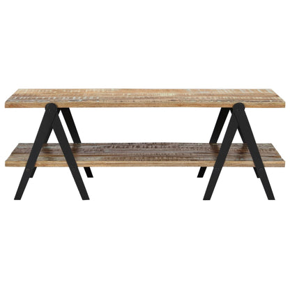 Tavolino da Salotto 115x60x40 cm in Legno Massello di Recupero | homemem39