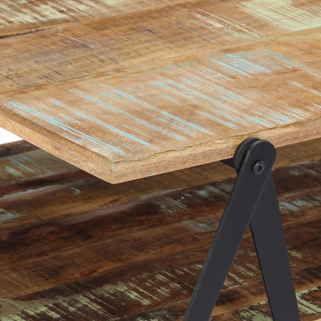 Tavolino da Salotto 115x60x40 cm in Legno Massello di Recupero | homemem39